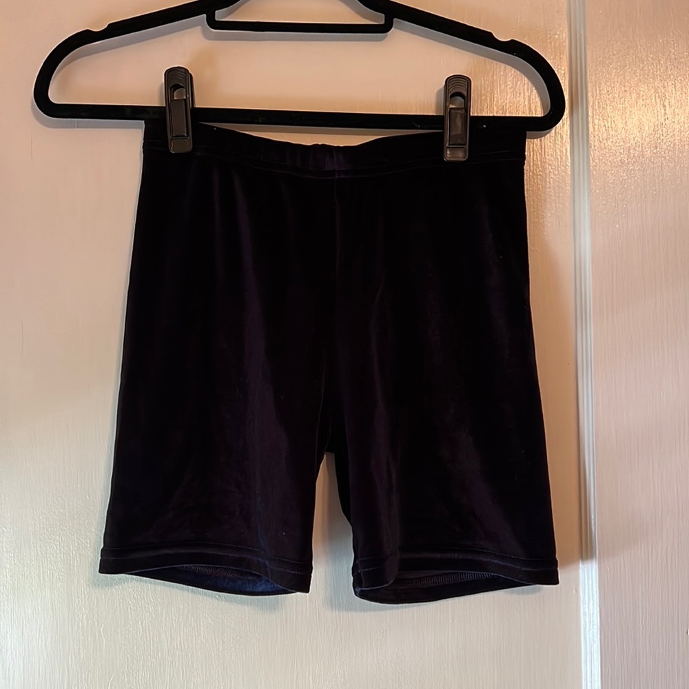 American Apparel Velvet Biker Shorts